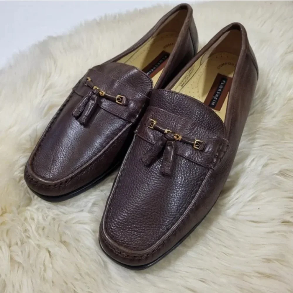 Florsheim Padron Tassel Leather Loafers - Picture 1 of 11